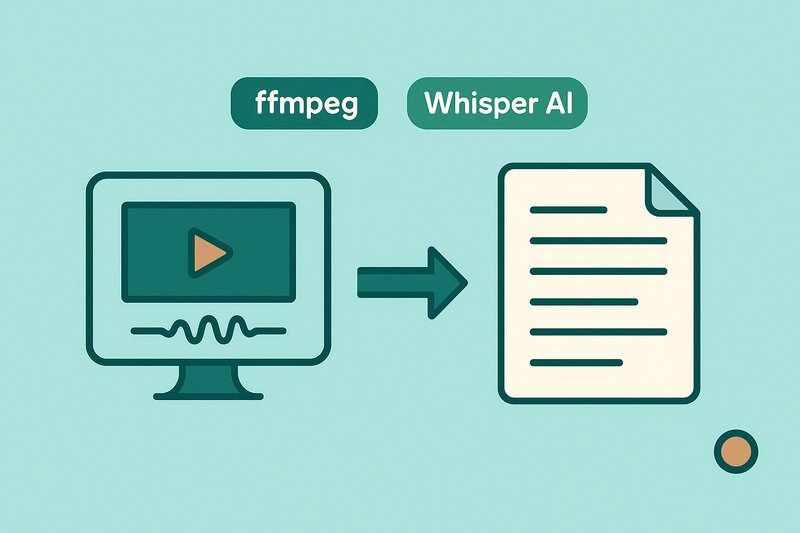 How to Create Lecture Transcripts Using ffmpeg and Whisper AI