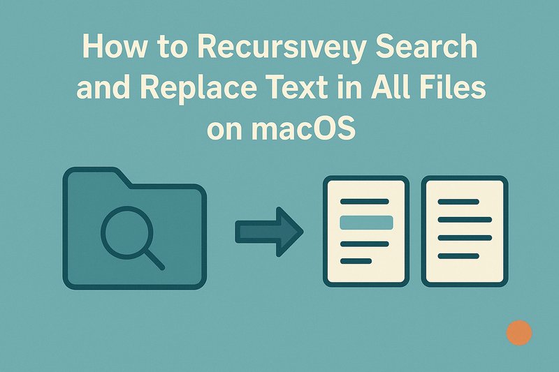 How to Recursively Search and Replace Text in All Files on macOS