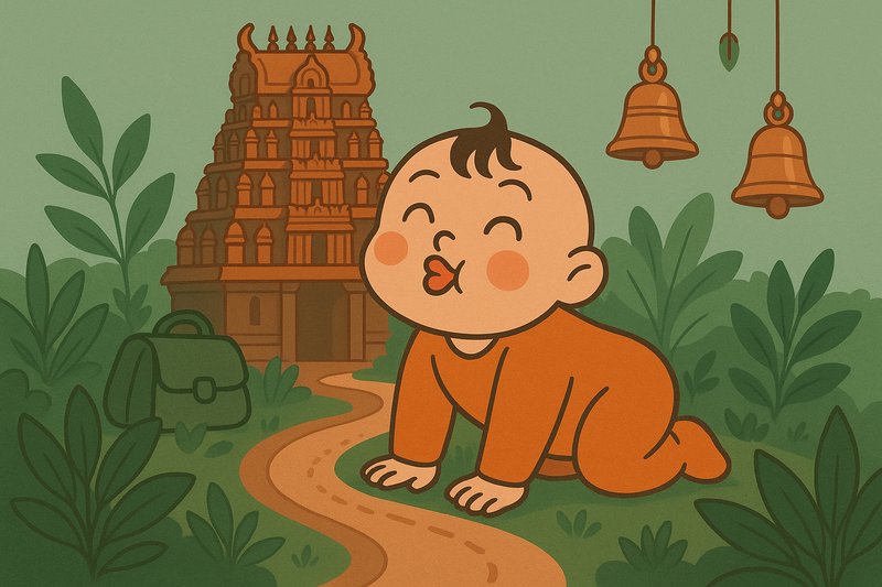 Minchu's Thirteenth Week: Temple Adventures and First Real Outings